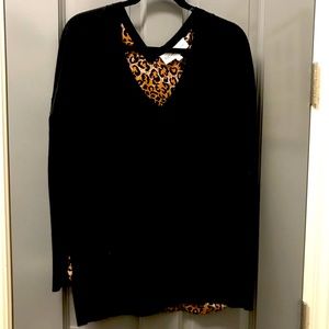 10C Derek Lam/Cusp Black V-Neck Sweater